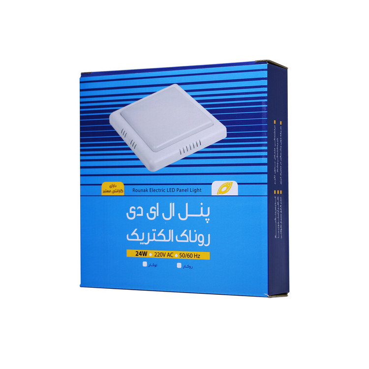 پنل روکار ال ای دی 24 وات روناک الکتریک